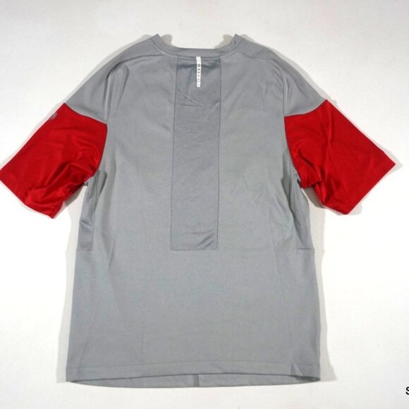 Nike Dri-Fit Arsenal Soccer Fly Emirates Jersey Men's Size Medium Grey Red Kit - Picture 2 of 10